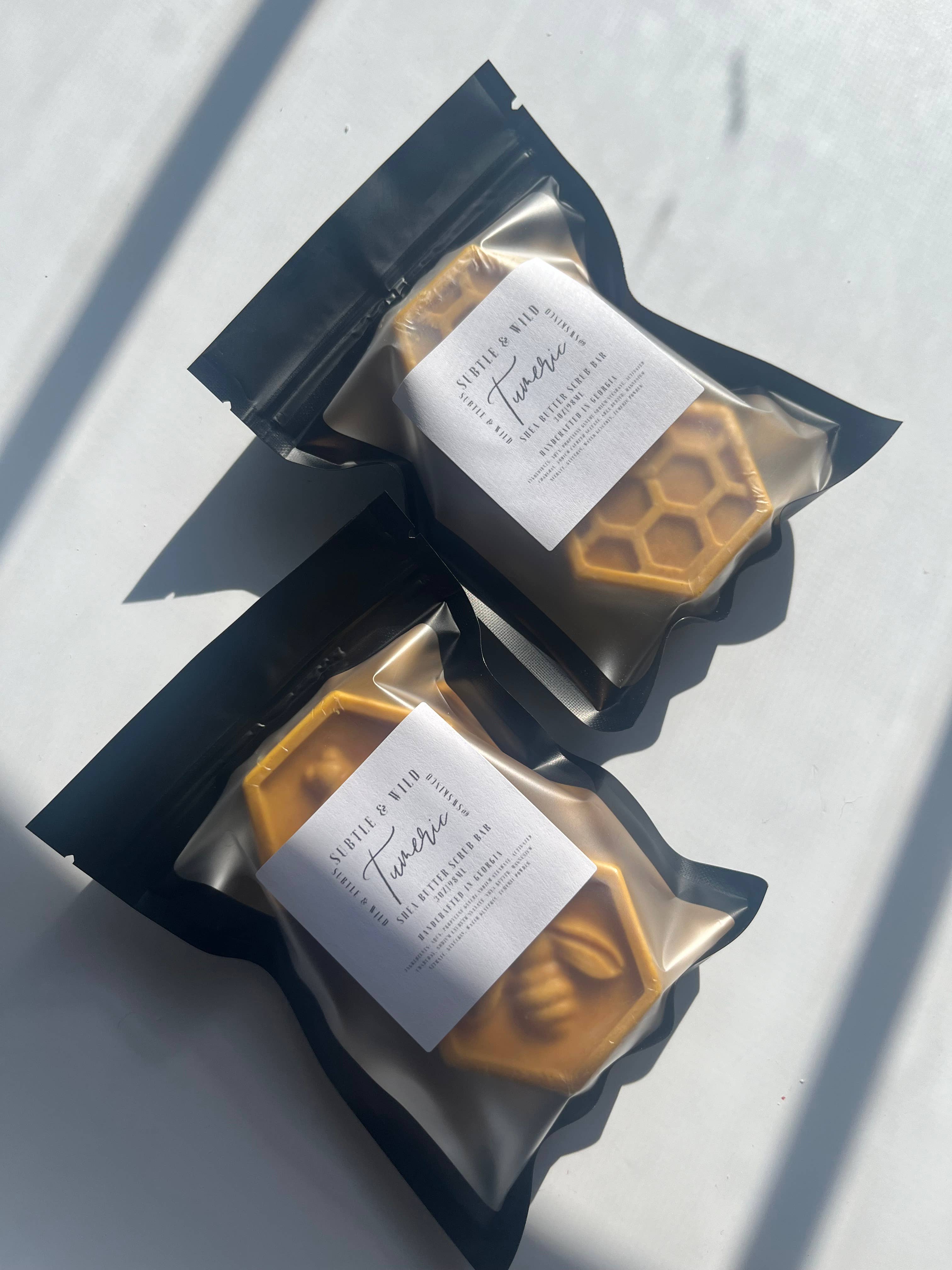 Subtle & Wild - Wholesale Body Scrub/Exfoliant - Turmeric Scrubbies|Scrub Bar|Turmeric Soap|Body Scrub2