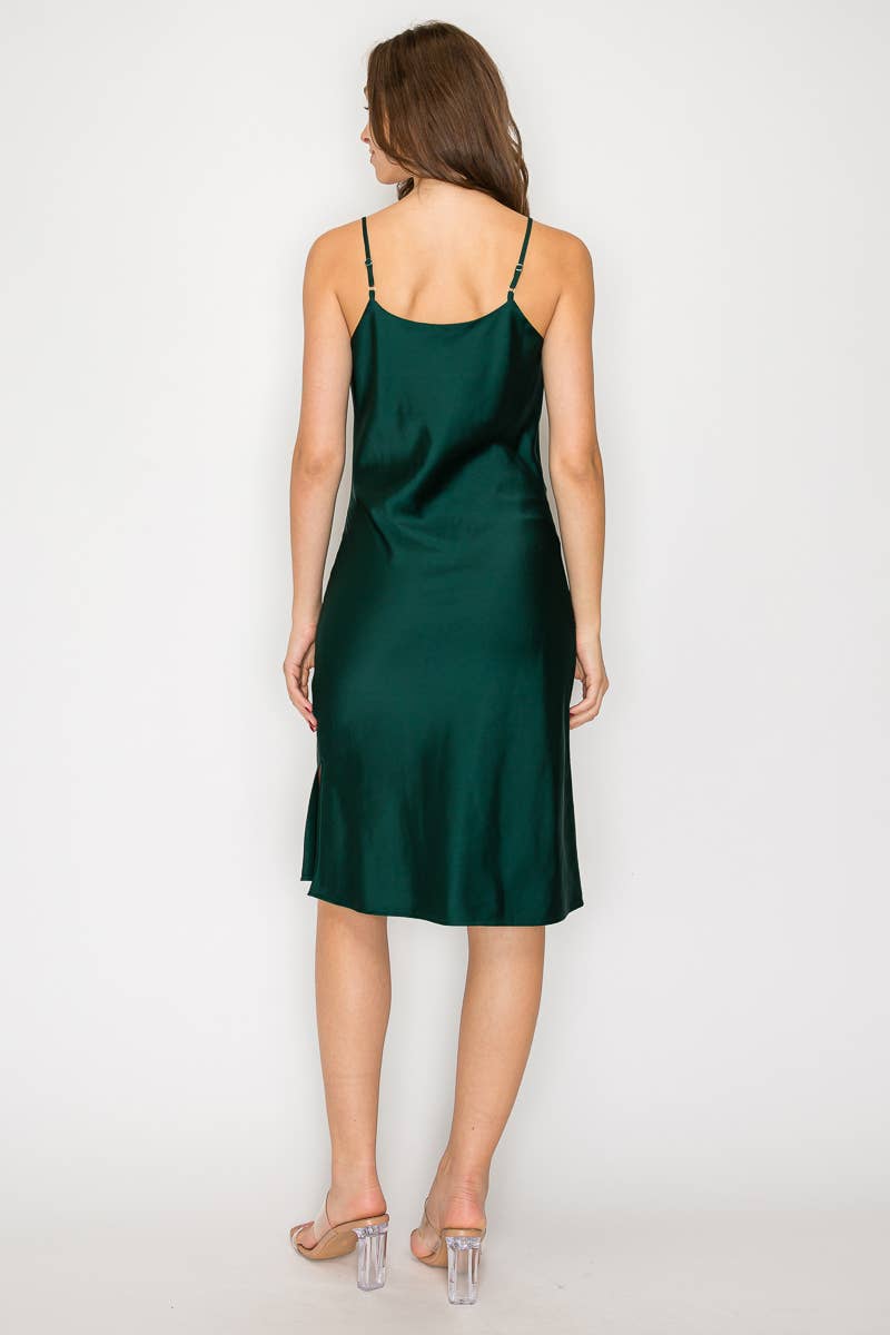 DNA Couture - Wholesale Dress - Women's - Satin Cowl Necked Dress10