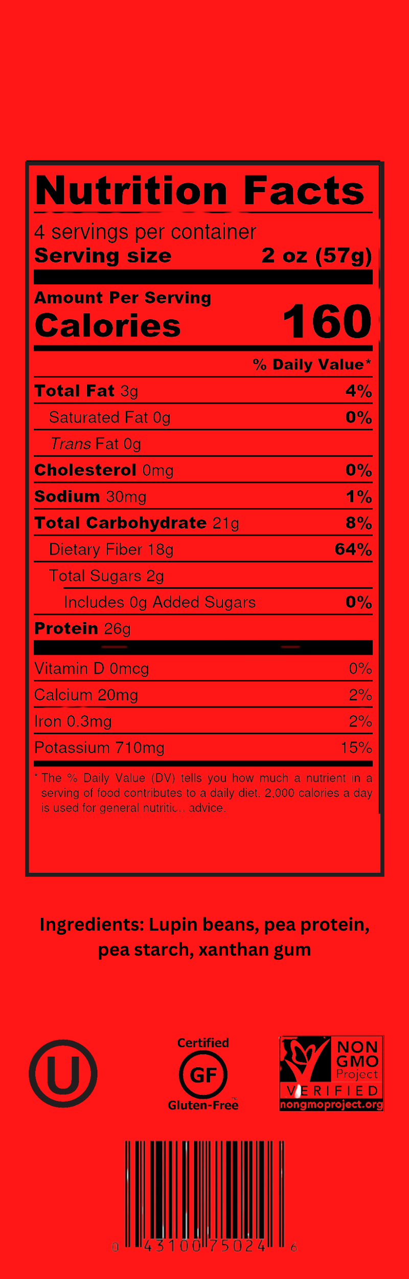 JaziLupini - Wholesale Pasta - Keto Pasta ( Retail 6 Pack)4