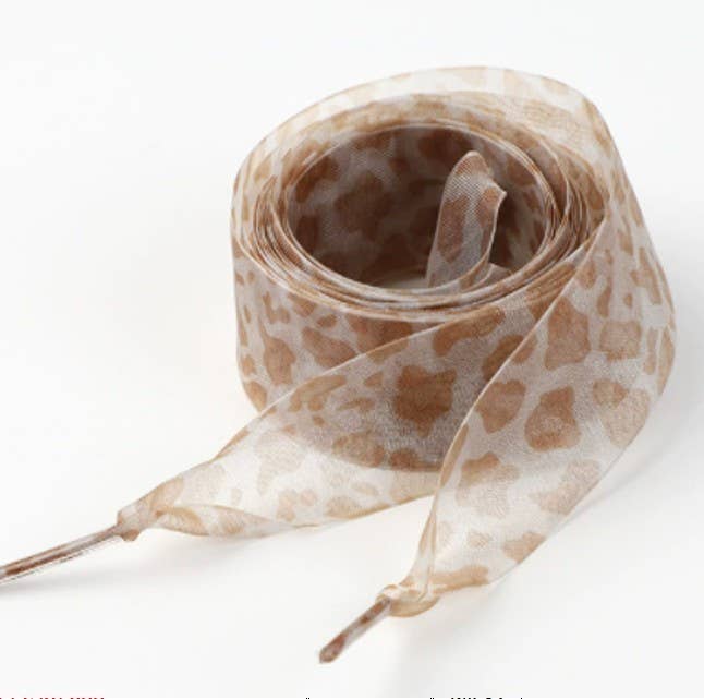 JOSSLYN by wall to wall - Wholesale Shoelaces - Women's - ANIMAL SATIN ORGANZA SHOE LACE | 40SD1130