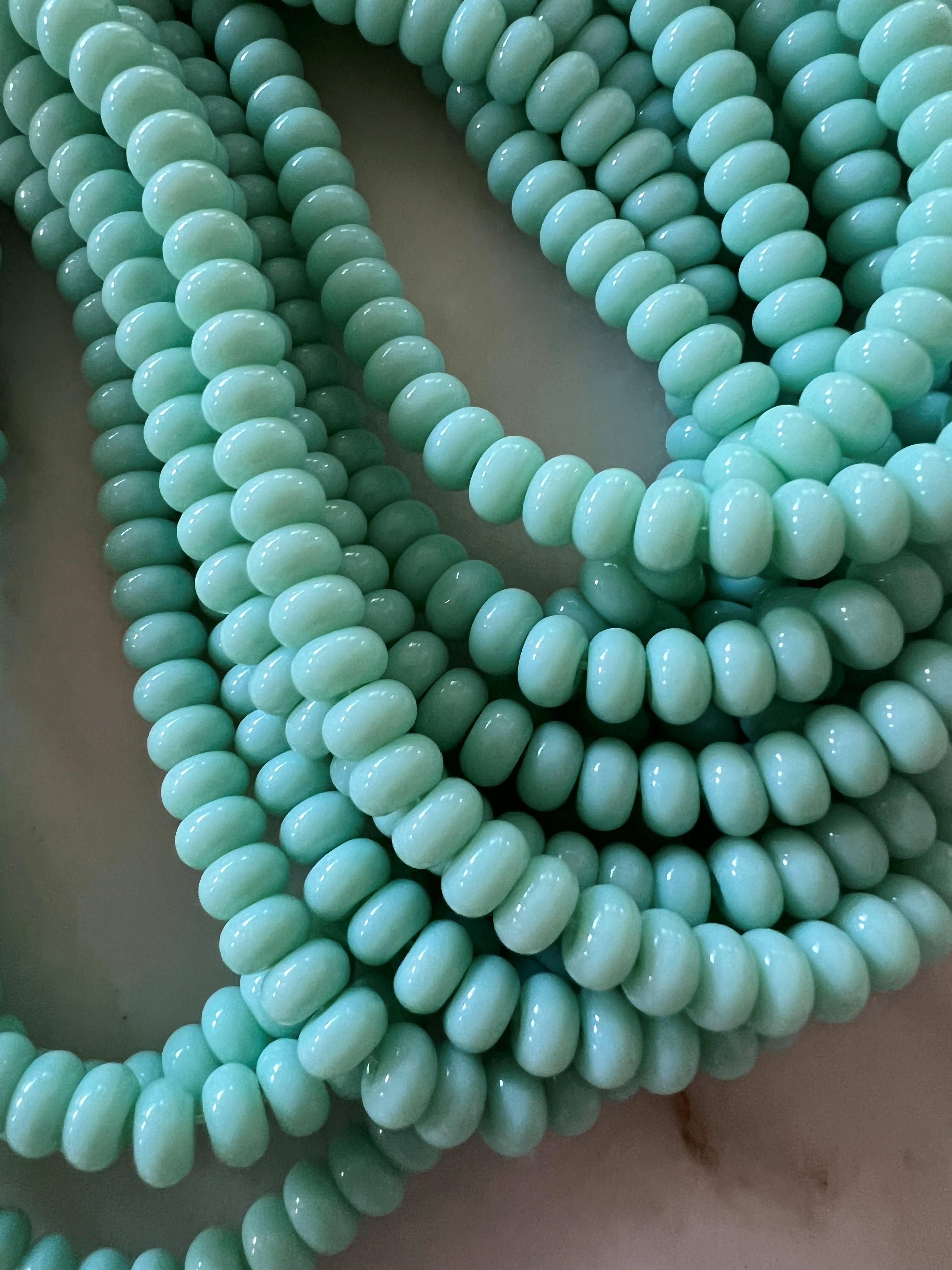 Sonya Renee Jewelry - Wholesale Beaded/Pearl Necklace - Lilly Gemstone Bead Necklace multi-color 8mm opals jade 19