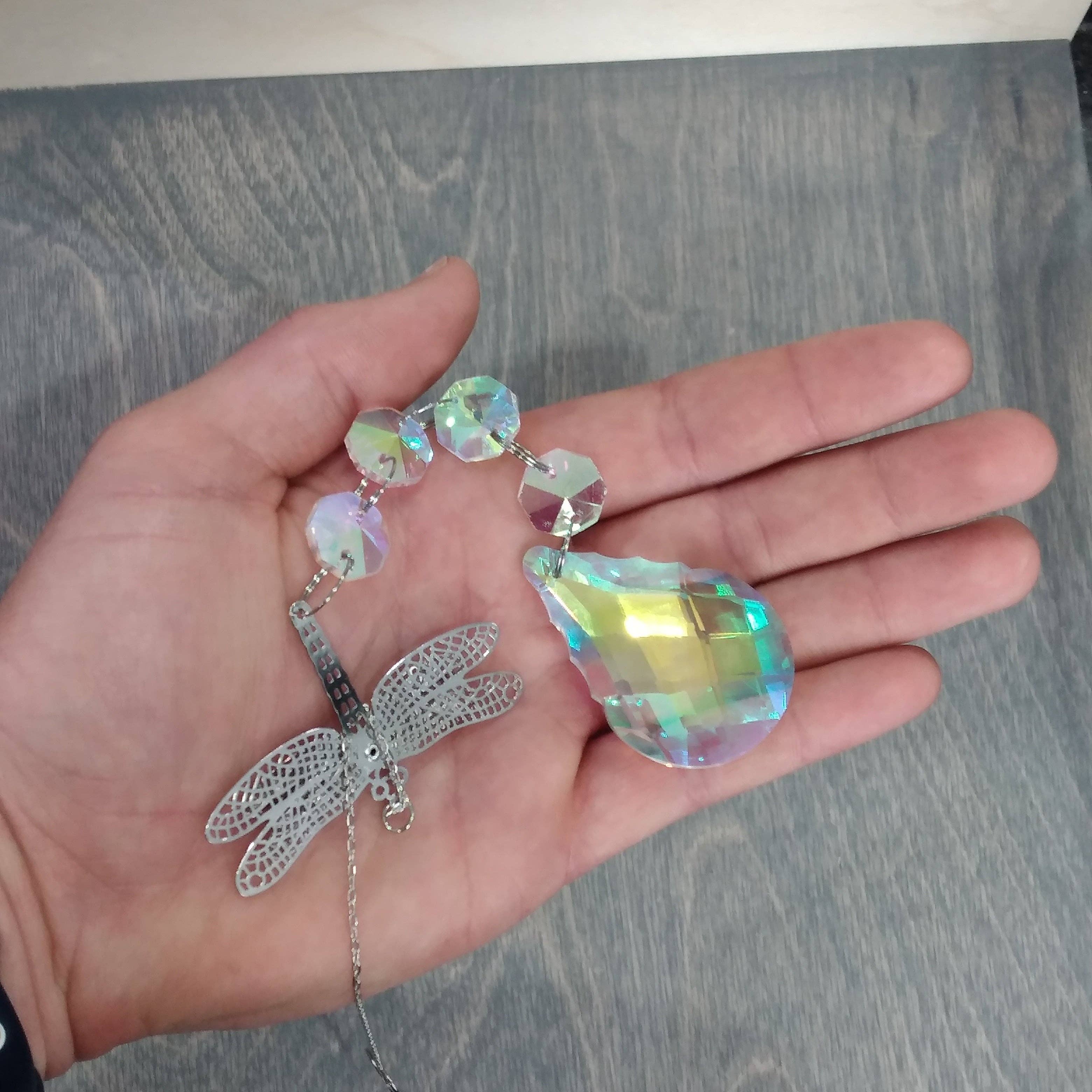 Keystone Crystals - Vente Attrape-soleil - Prismes suspendus à facettes et perles arc-en-ciel Suncatchers3