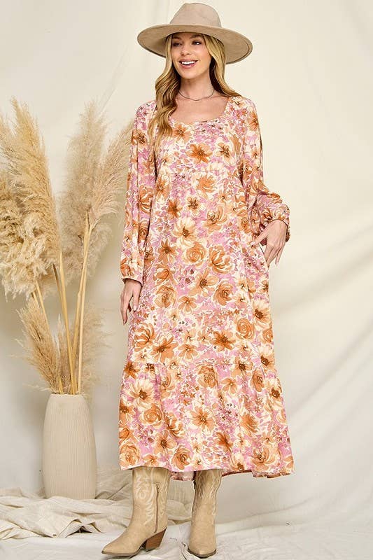 Chris & Carol Apparel - Wholesale Dress - Women's - NI51D-pocket - Cotton Gauze Ruffle Dress8