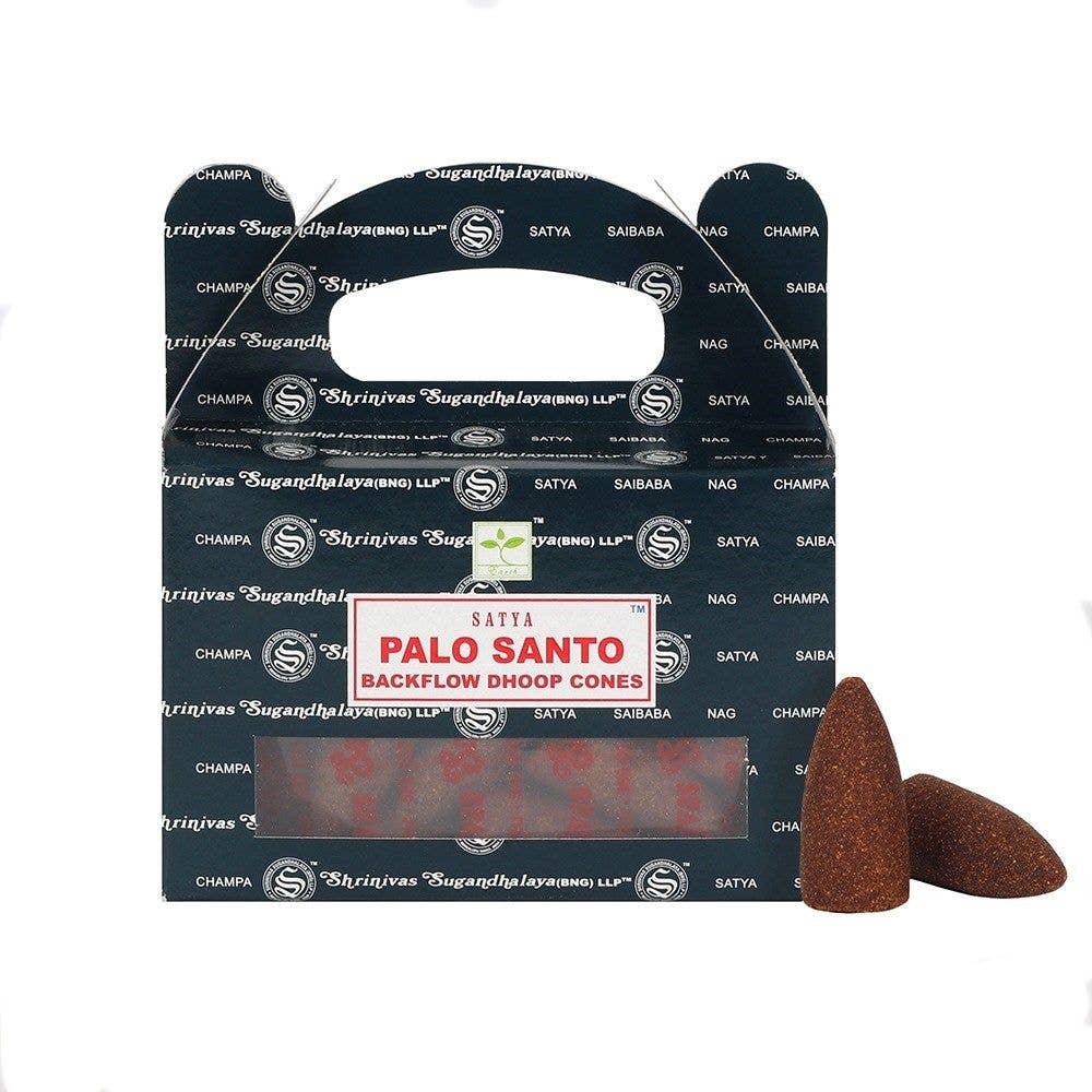 Ritual Scent – wholesale Incense – Satya Palo Santo Backflow Dhoop Incense Cones, Packs of 61