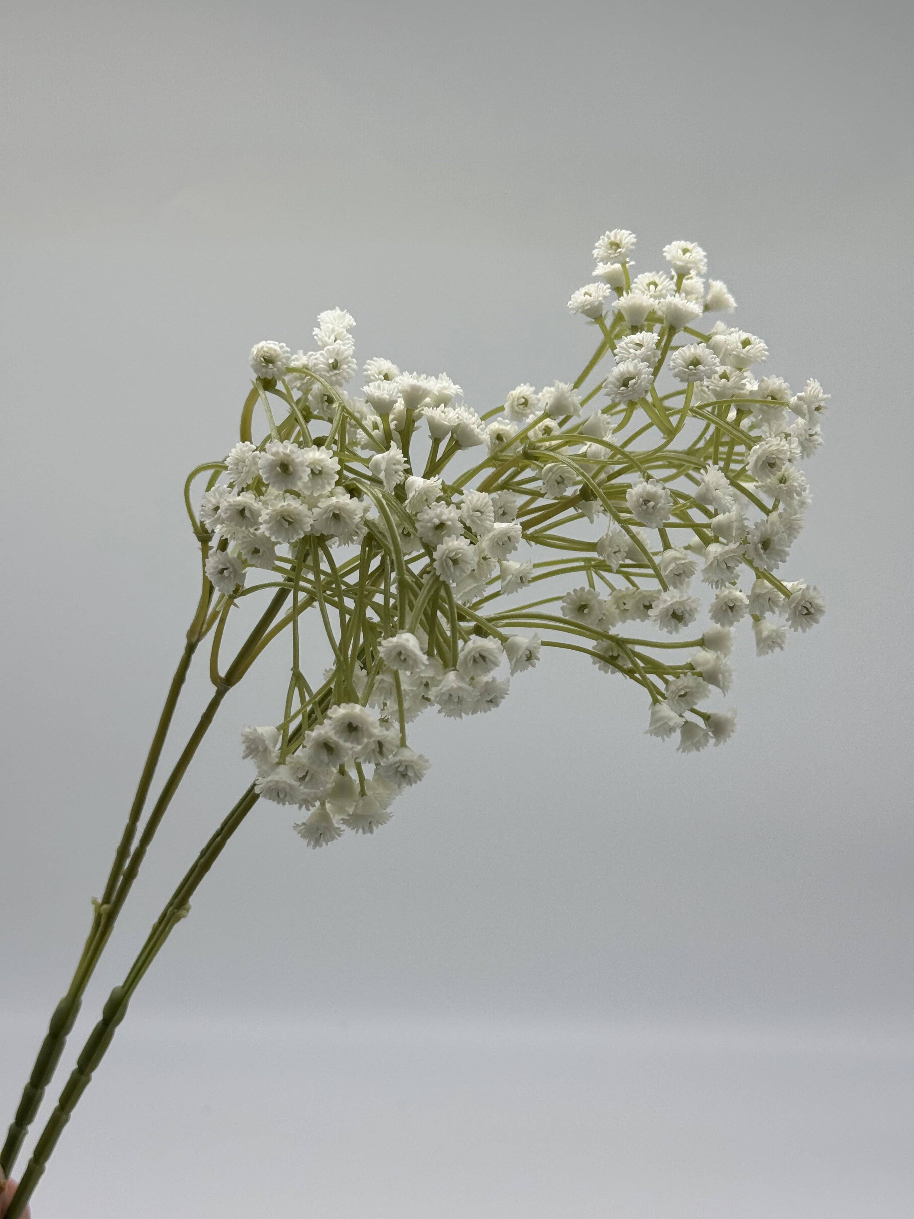 JKF & Co Pty Ltd – Engroshandel Kunstige blomster – Real Touch Babysvøb dråbe gypsophila i hvid2