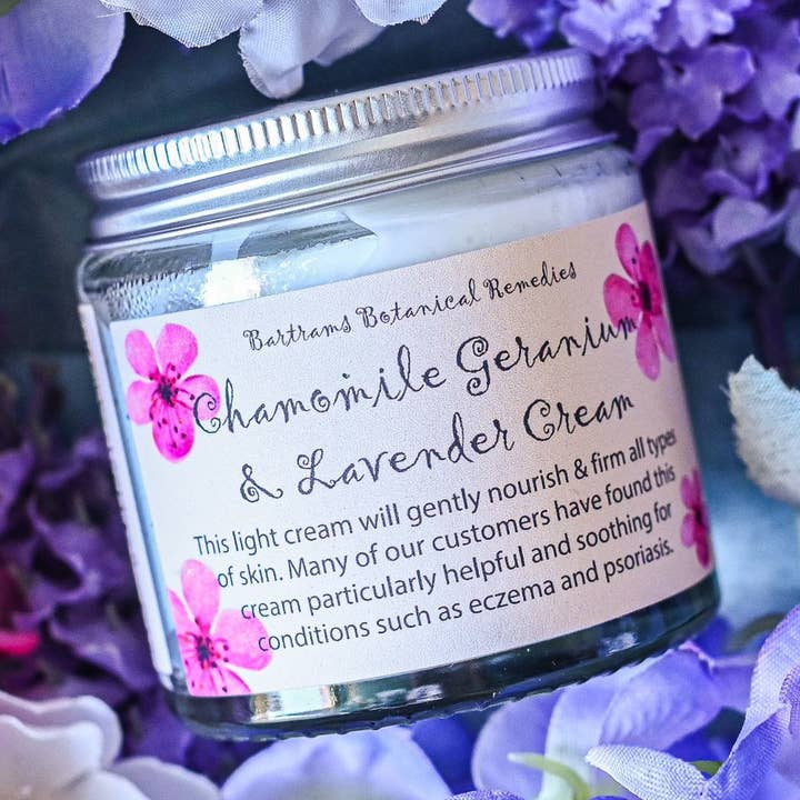 Chamomile Geranium & Lavender Cream 55ml |Herbs On The Hill | | Herbs on the Hill for wholesale by Herbs On The Hill