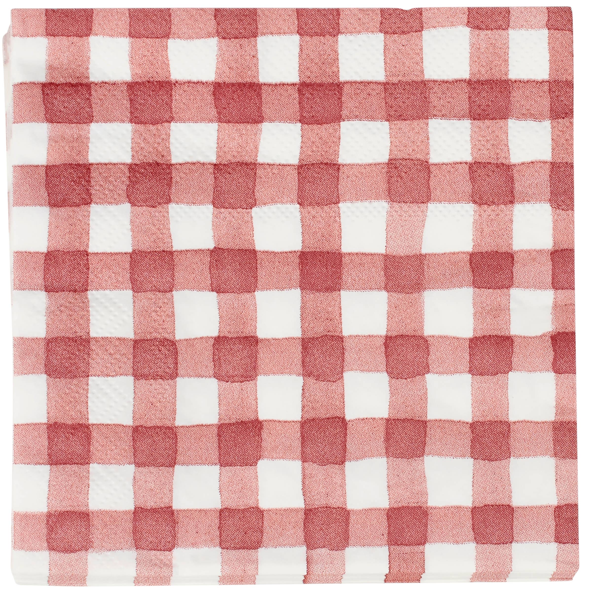 Primitives by Kathy - Wholesale Dinner & Cloth Napkin - Red Gingham Beverage Napkin1