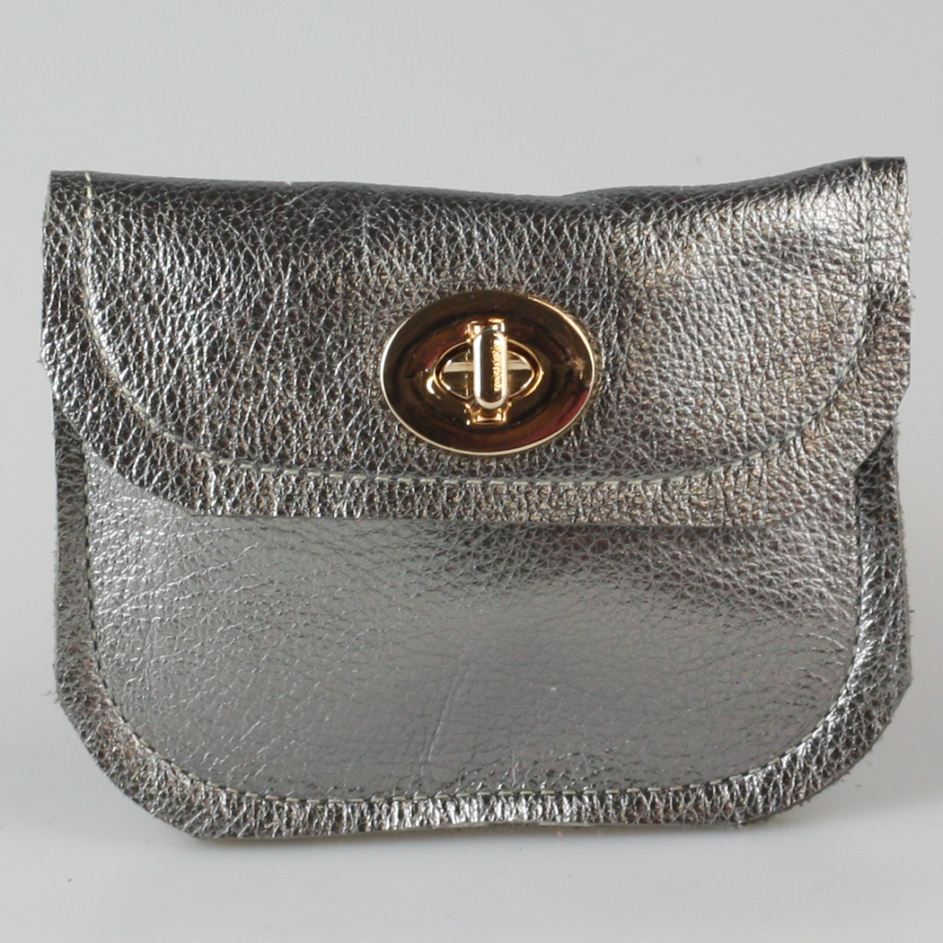 Zina Kao Exclusives - Wholesale Wallet - Women's - The Turnlock Metallic Leather Wallets: 3 sizes!6