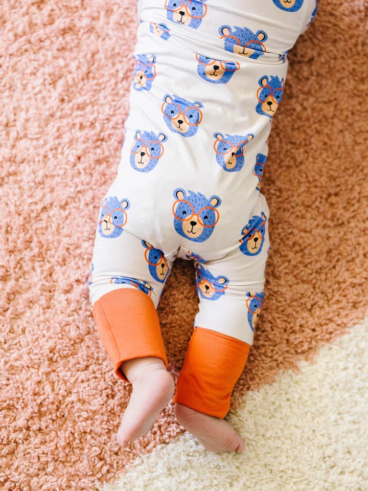 Smarty Bear Bamboo Zippy Sleeper PJ Romper for wholesale by Chasing Polka Dots