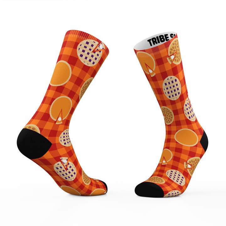 Holiday Pie Socks for wholesale by Tribe Socks