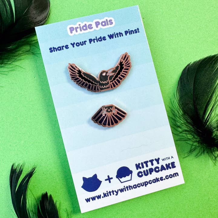 Kitty With A Cupcake - Wholesale Lapel Pin/Button - Raven Pride Pal Enamel Pin Set2