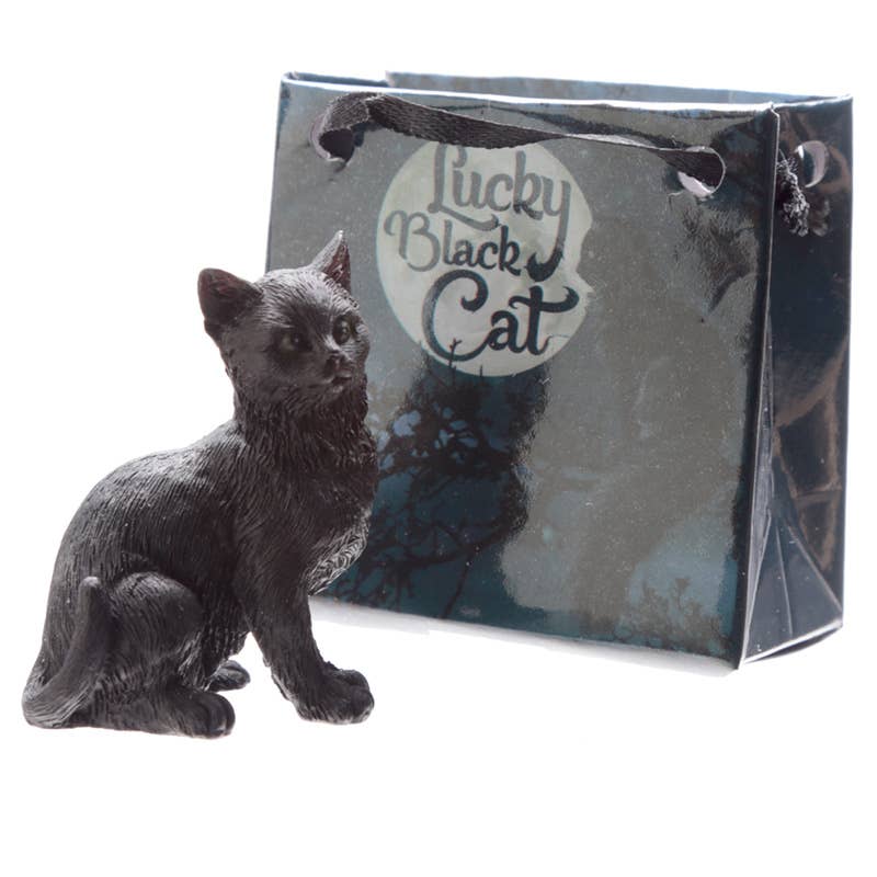 Puckator Ltd - Wholesale Ornament - Lucky Black Cat in a Mini Gift Bag2