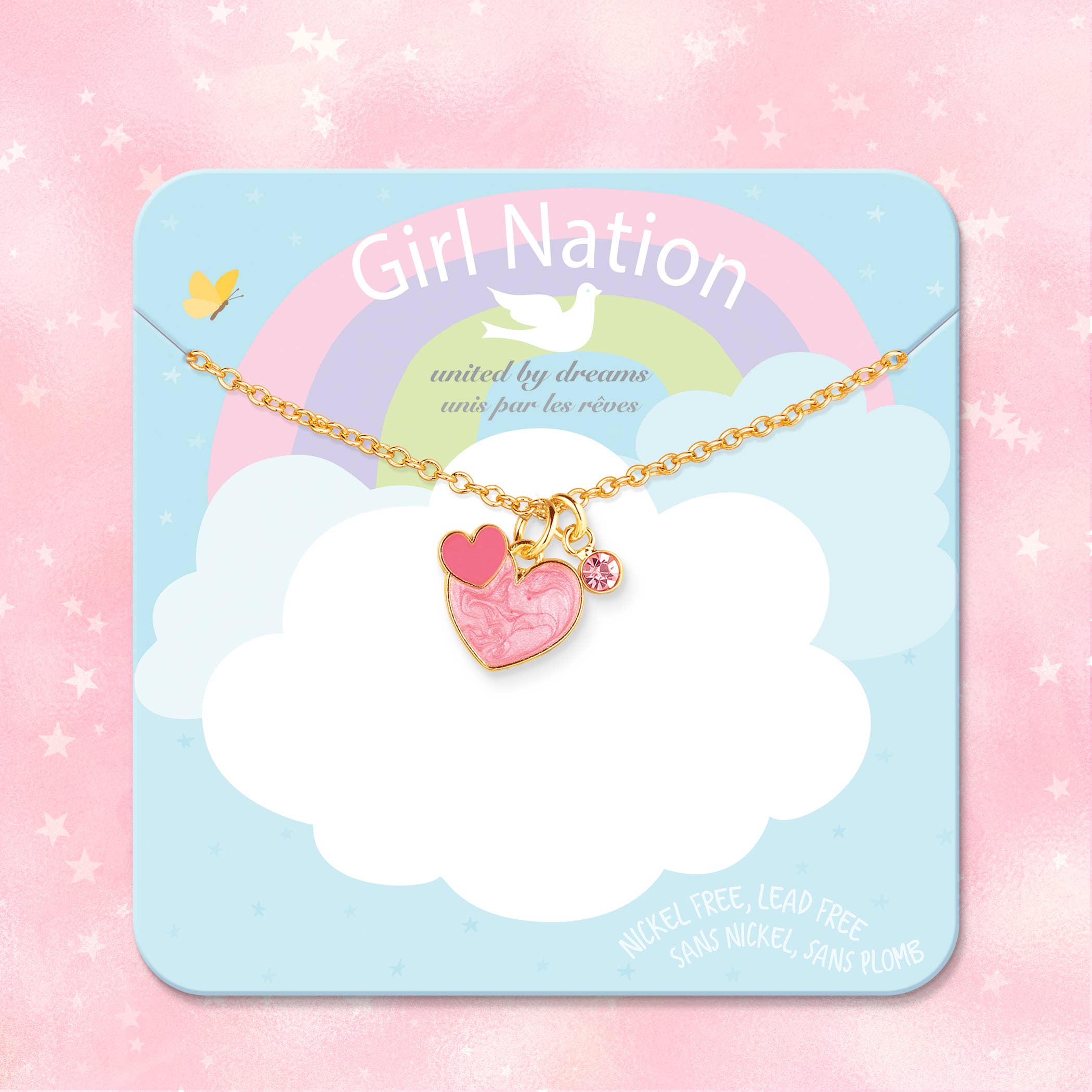 Girl Nation - Wholesale Kids Necklace - Kids - Valentines Day Heart 2 Heart Necklace | Sweet Petite
2