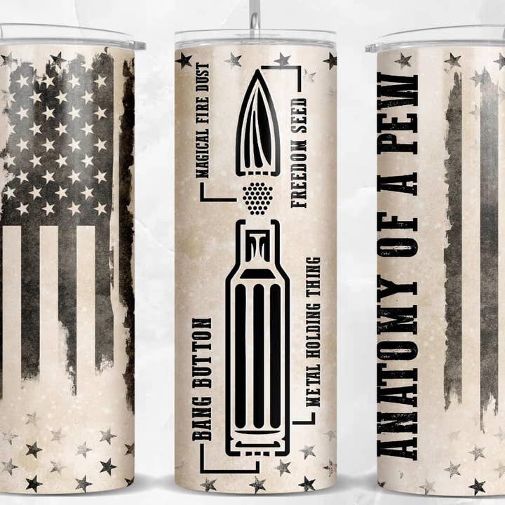 Anatomie d'un gobelet Pew - 20 oz pour la vente par E & A Customs