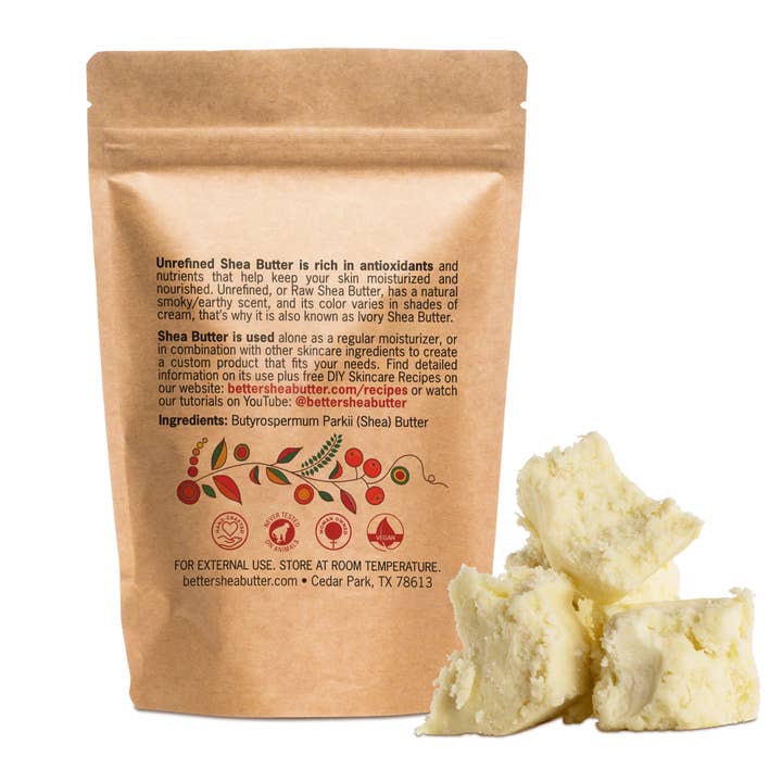 Better Shea Butter - Wholesale Body Balm/Butter - Unrefined Shea Butter (1 lb)