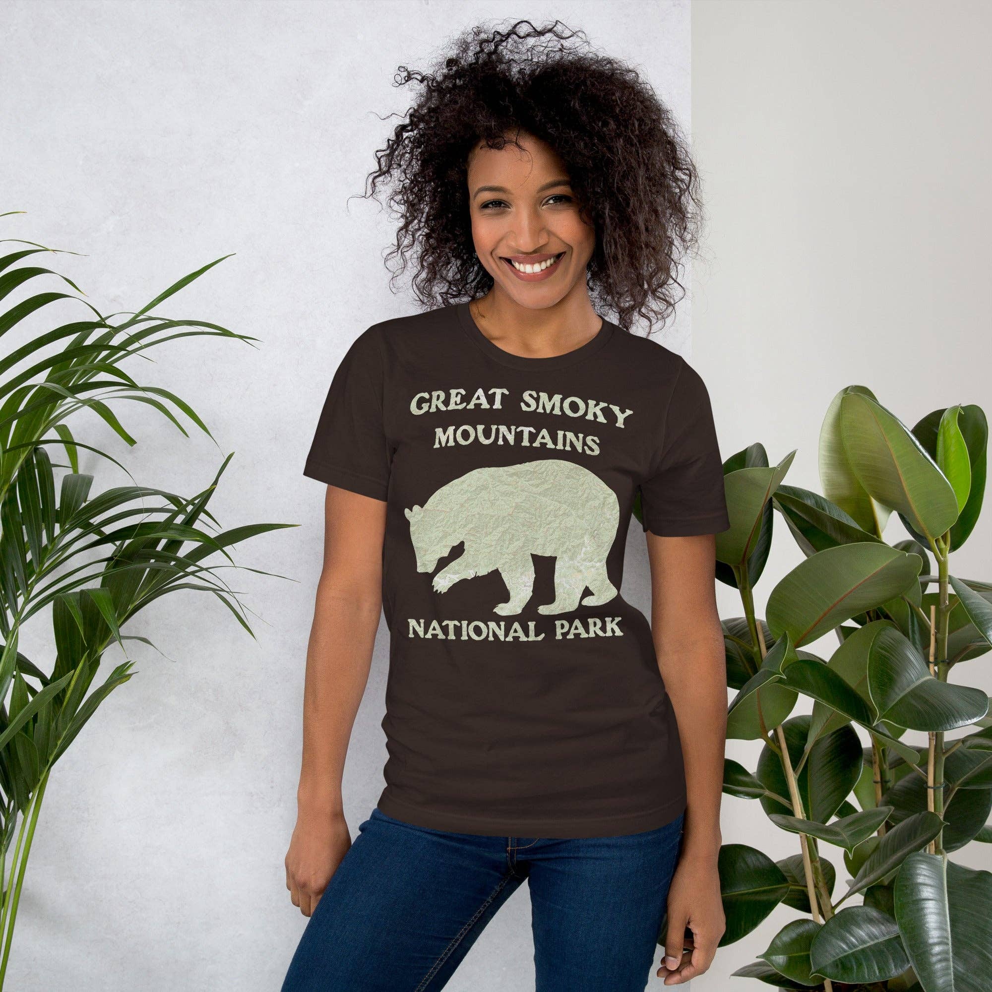 Parks Apparel - Wholesale Screen Printed T-Shirt - Unisex - Great Smoky Mountains Bear Topo T-shirt5