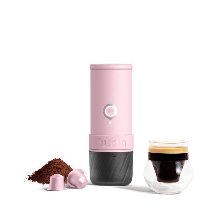 Mino Draagbare Espressomachine (Rose Clay) X BCRF (Pre-order) voor wholesale door Outin