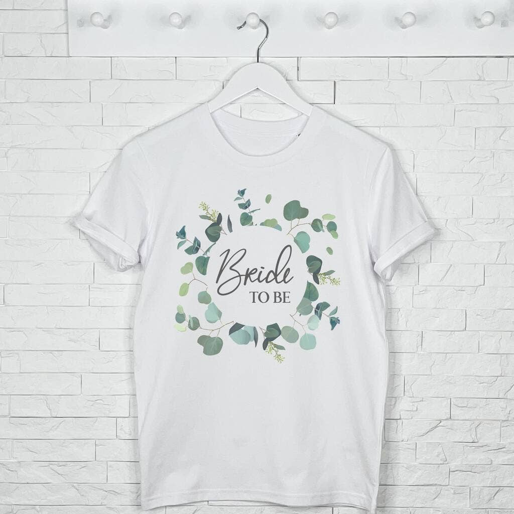Lovetree Design - Wholesale Screen printed t-shirt – Women′s - Bride To Be And Hen Rainbow Arch And Silver T Shirt Set0
