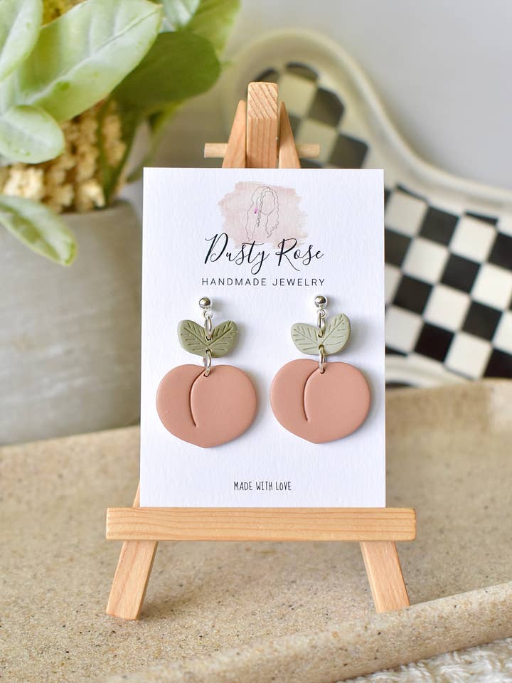 Pendants Just Peachy pour la vente par Dusty Rose Creations