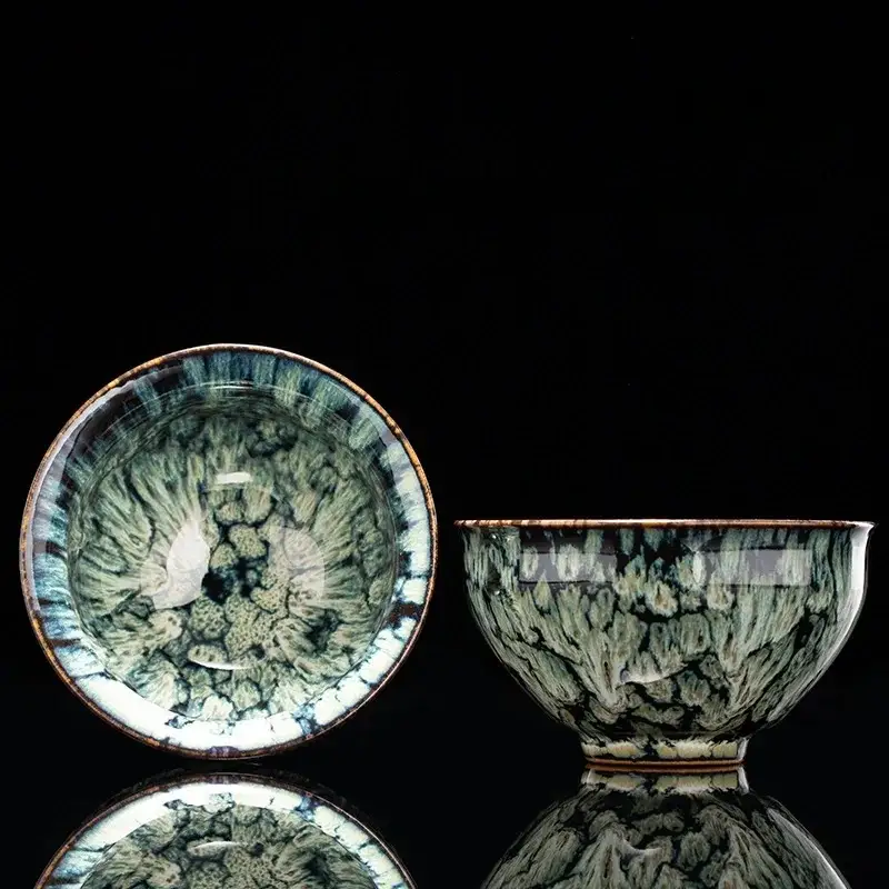 Otterware – wholesale Coffee/tea cup – Handmade Artisanal Tenmoku Glaze Tasting Cup (Single)25