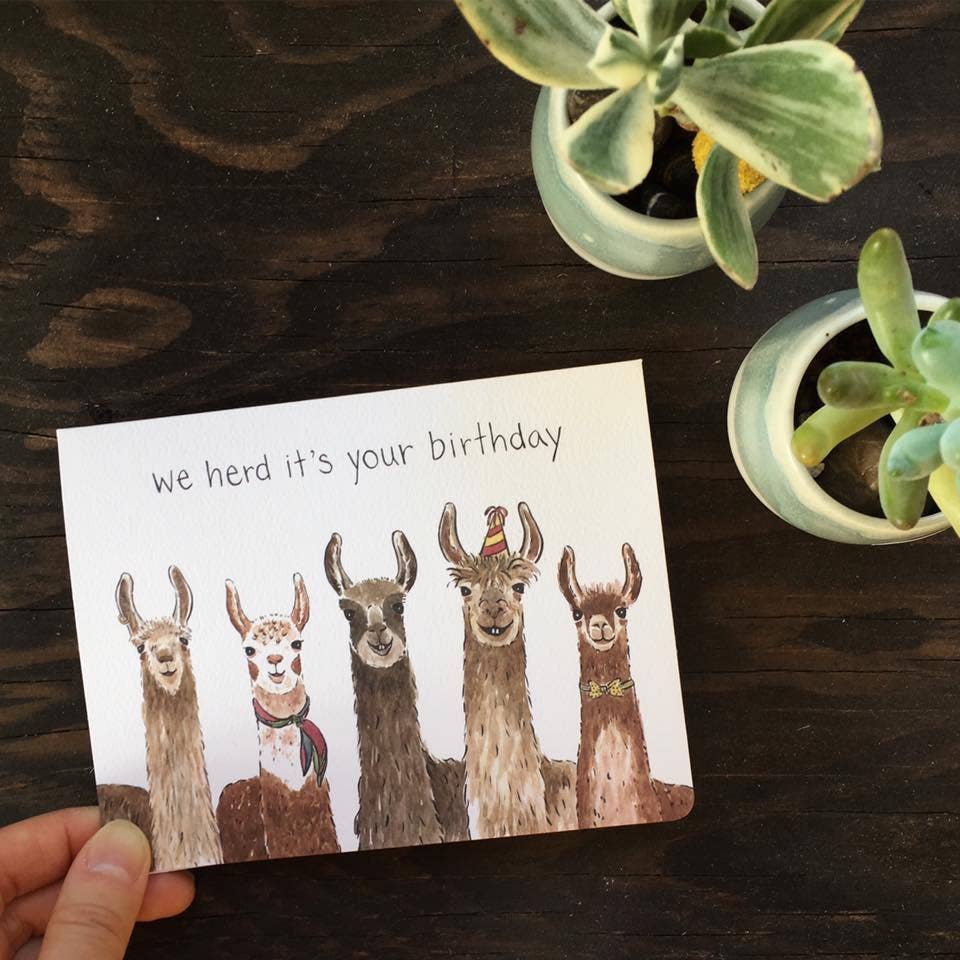 Gotamago - Wholesale Birthday Card - Llama Birthday Card2