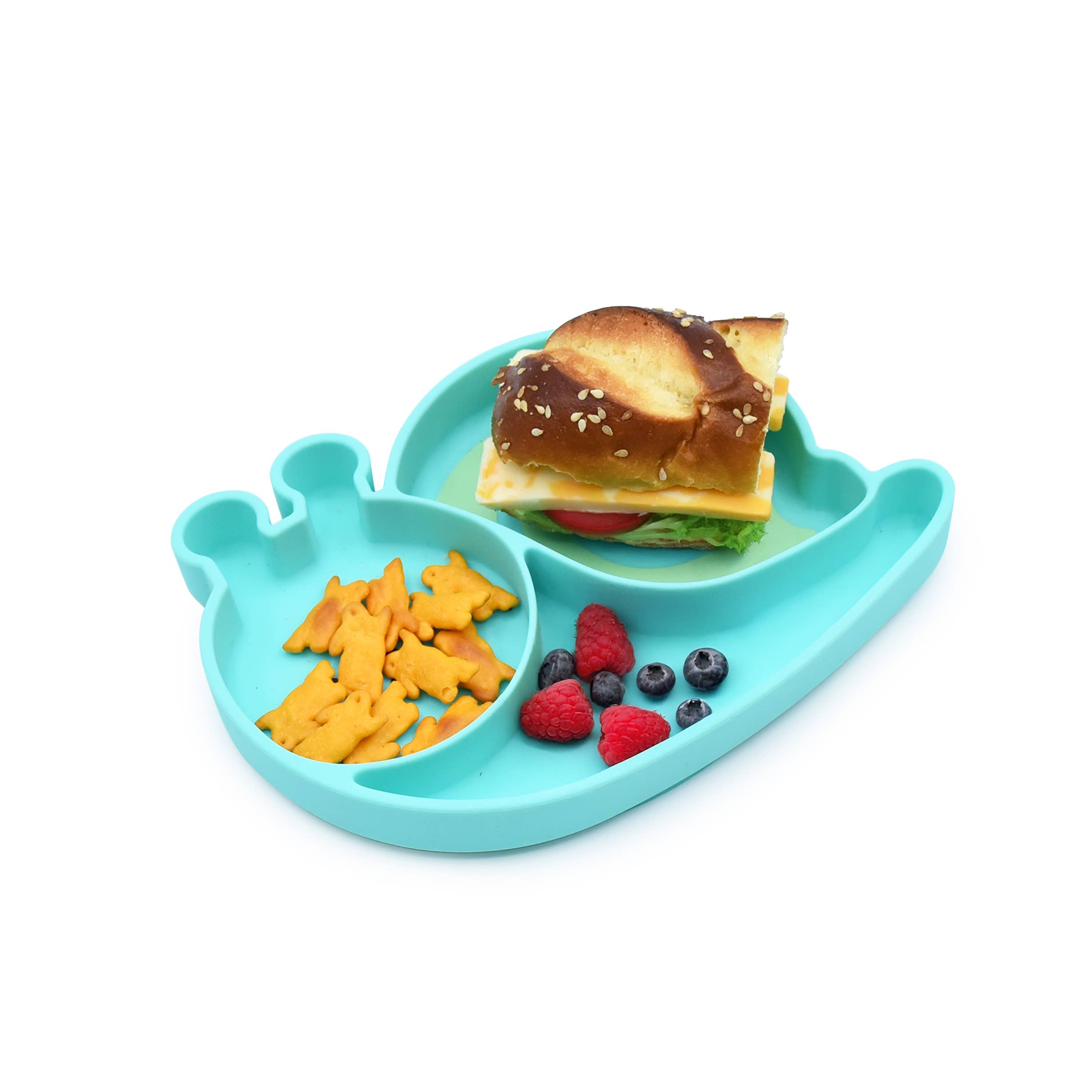 melii - Vente Assiette – enfant et bébé - Assiette à ventouse divisée en silicone25