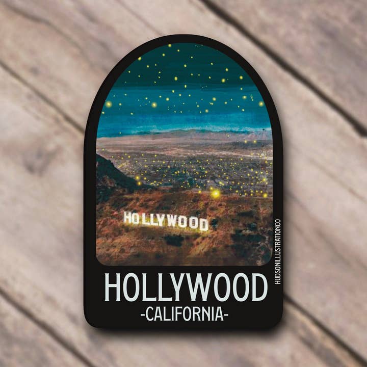 Hollywood Californië Sticker/Magneet/Afdruk/Ansichtkaart voor wholesale door About Town Co