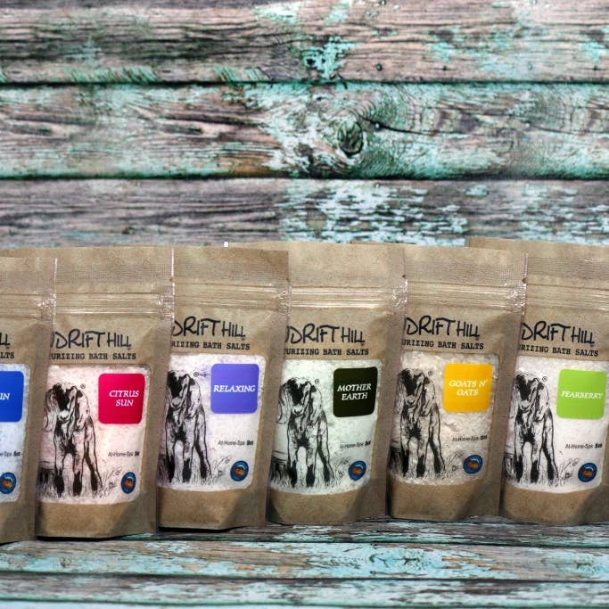 Windrift Hill Goat Milk Skincare - Wholesale Bath salts - Citrus Sun Bath Salt | Uplifting Essential Oil Soak3