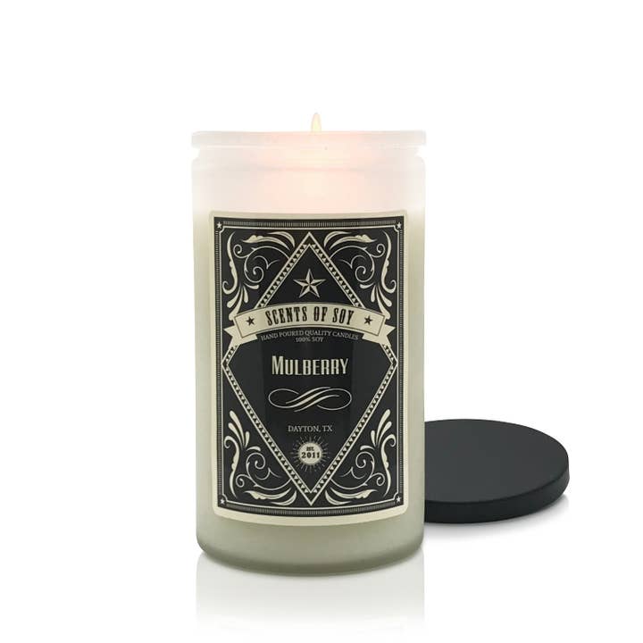 Mulberry Rustic Soy Candle for wholesale by Scents Of Soy Candle Company