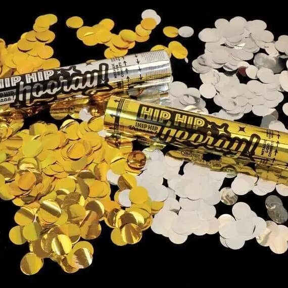 Party Expo, LLC - Wholesale Confetti - 12" Gold Confetti Celebration Cannon (1 each)1
