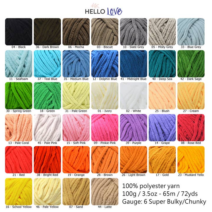 Creative World of Crafts - Wholesale Yarn - Hello Love Blanket Plush Yarn 100g