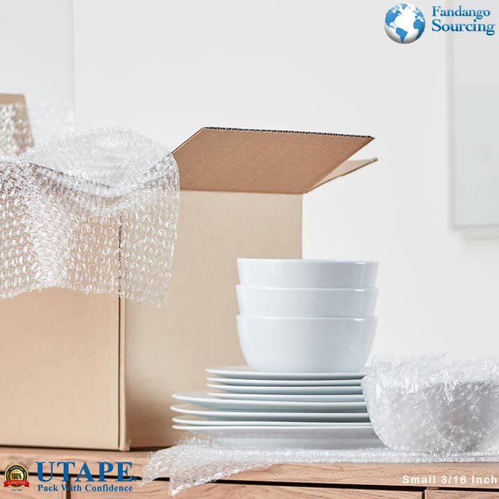 Webag & Wecover – wholesale Hantverkstillbehör – Polyeten Bubble Wrap Small Bubbles Wrap Perf 12" Roll