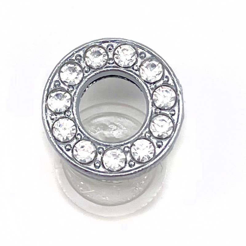 SugarQuoteMeNot LLC - Vente Accessoire pour chaussures - Charms Crocs Lettres Alphabet en Strass Argentés - Lot de 214