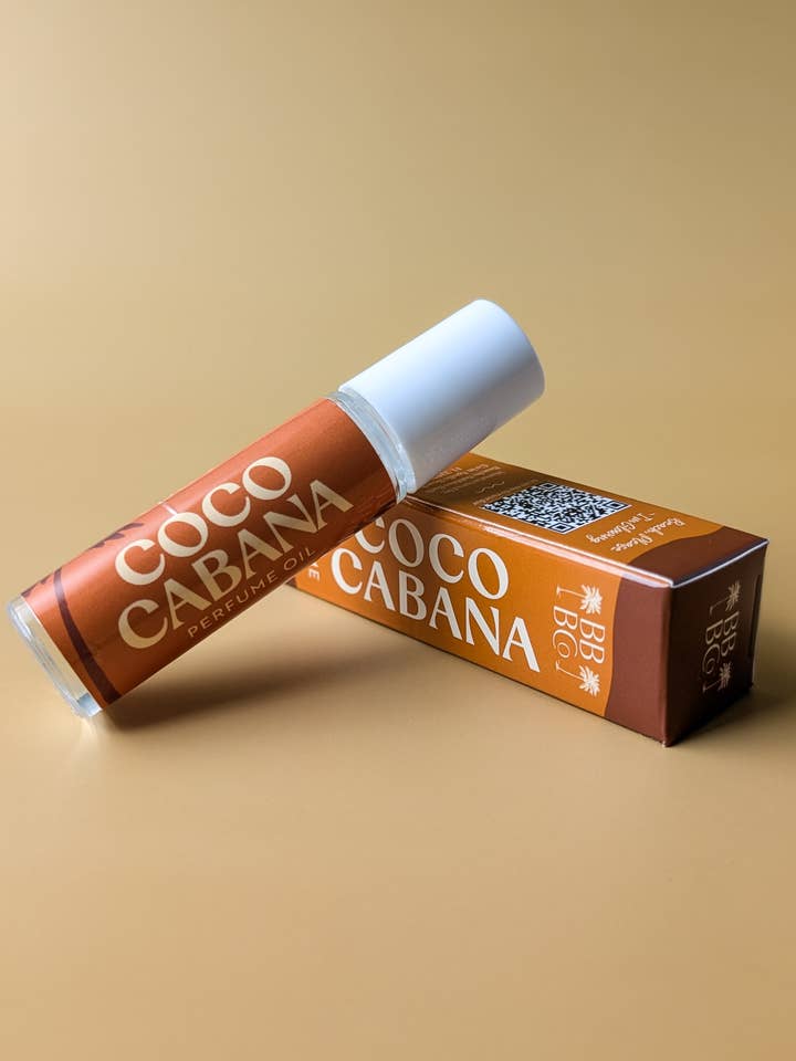 Coco Cabana Perfume Oil Roller for wholesale by Beachy Bubbles Bath Co