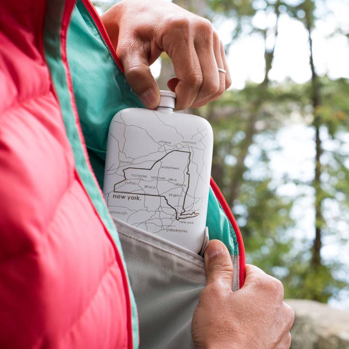 Well Told - Wholesale Flask - Montana - State Map - Pocket Flask w/ Funnel - 6 oz3