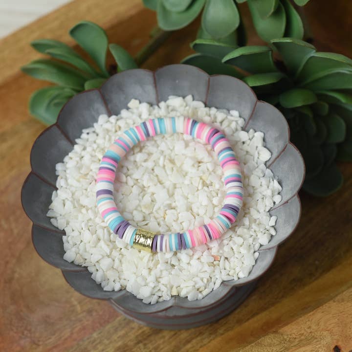 Lauren Lane – wholesale Beaded bracelet – Kendra Silicone Disc Stretch Bracelets10