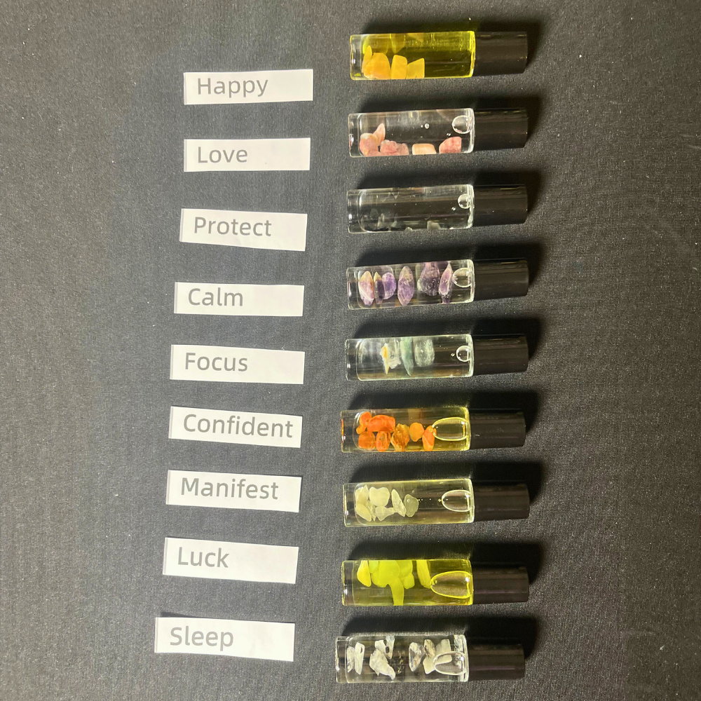 Mystic Showers – Óleo essencial roll-on por atacado – Pronto para Rotular | Rolos de Óleo Essencial de Cristal de Marca Própria10