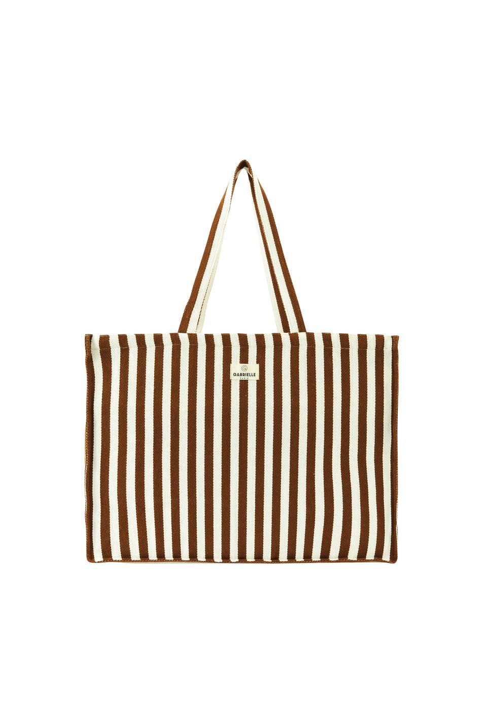 RAYAS MOKA Bolsa de fin de semana de algodón Moka Stripes de venta al por mayor en Faire1