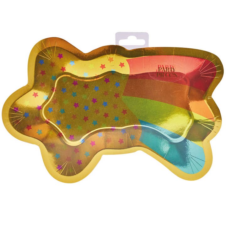 Placas de festa em forma de estrela cadente (x8) por atacado de Party Pieces