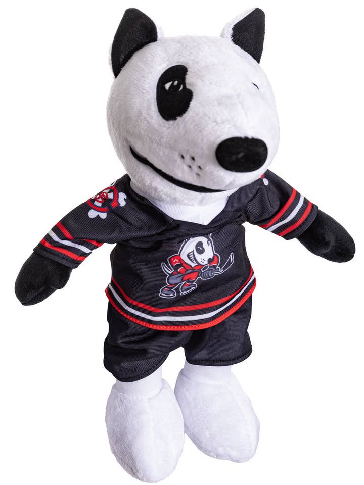 Niagara IceDogs official Bones plush toy for wholesale by Calhoun Sportswear