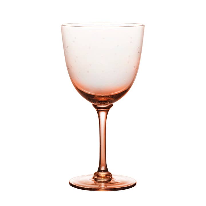 The Vintage List - Vendita all'ingrosso Bicchieri da vino - Un set di quattro bicchieri da vino rosato con design a stelle