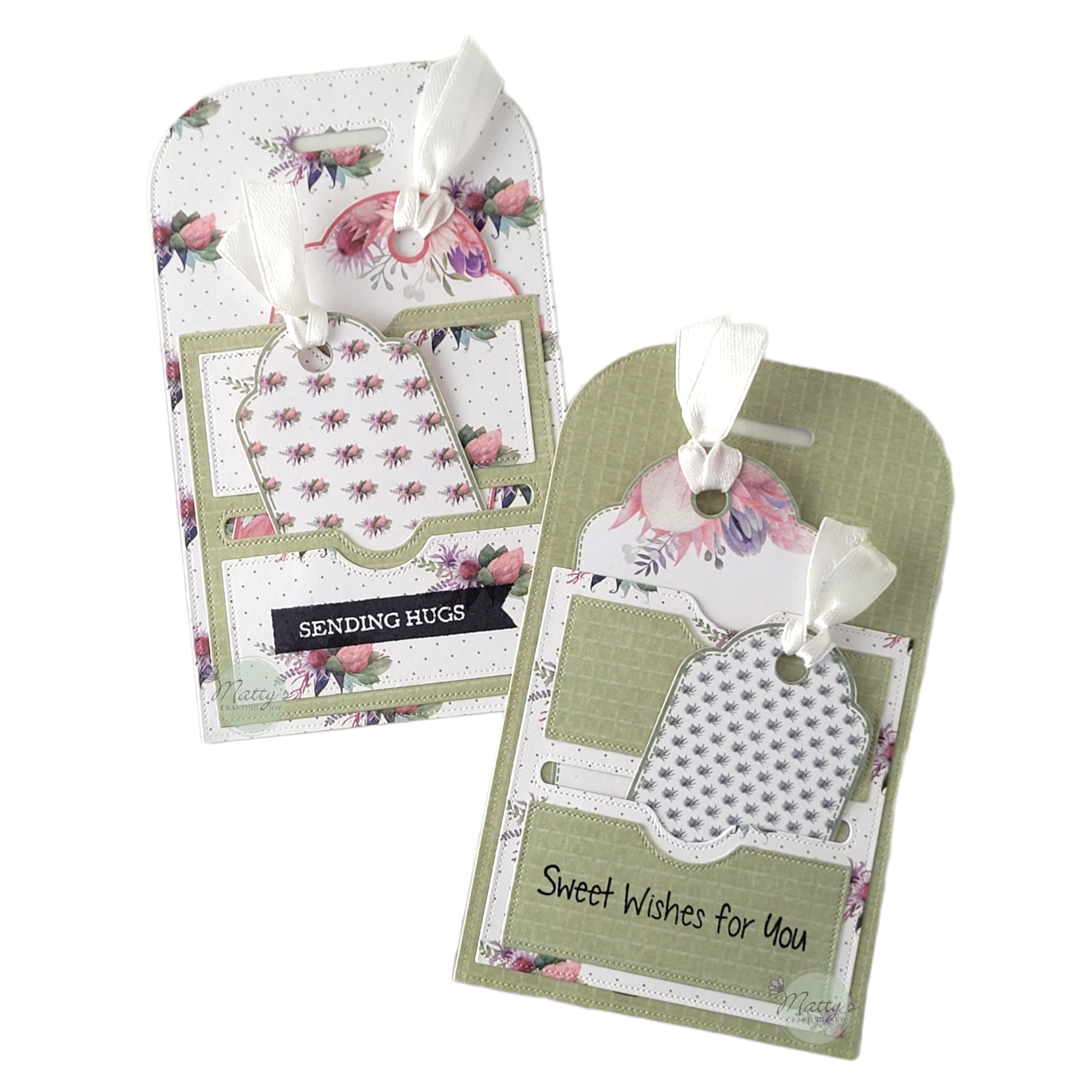 Matty's Crafting Joy – wholesale Scrapbook – Stitched Pocket Tag Die Cut, Set of 31
