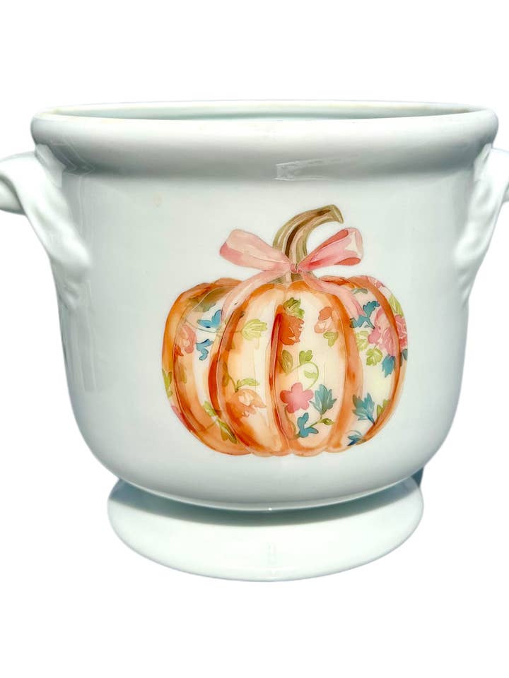 Zucca, Cachepot con Pergamena Alta, Autunno, Halloween per la vendita all'ingrosso da parte di The French Bee & Co