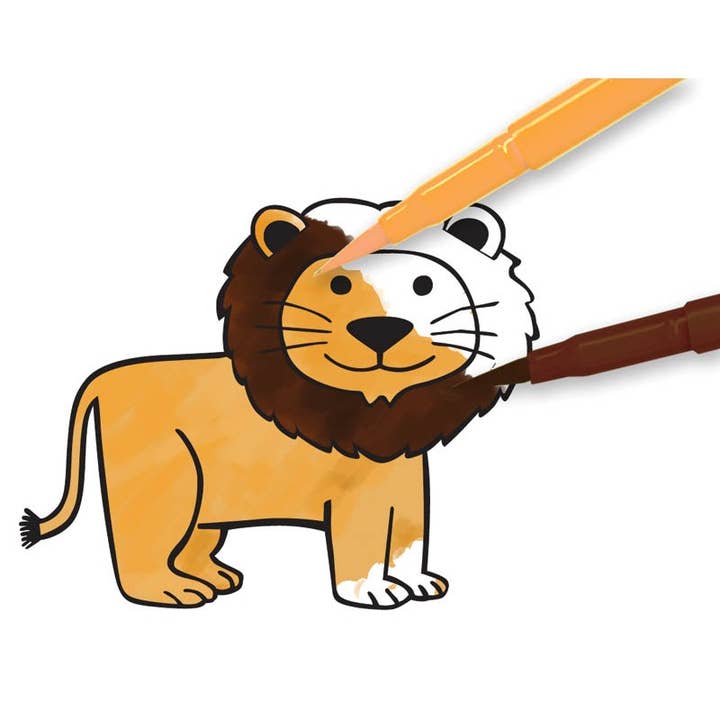 Créa Lign' – Großhandel Spielzeugset – Kinder – Meine riesigen Briefmarken: Safari