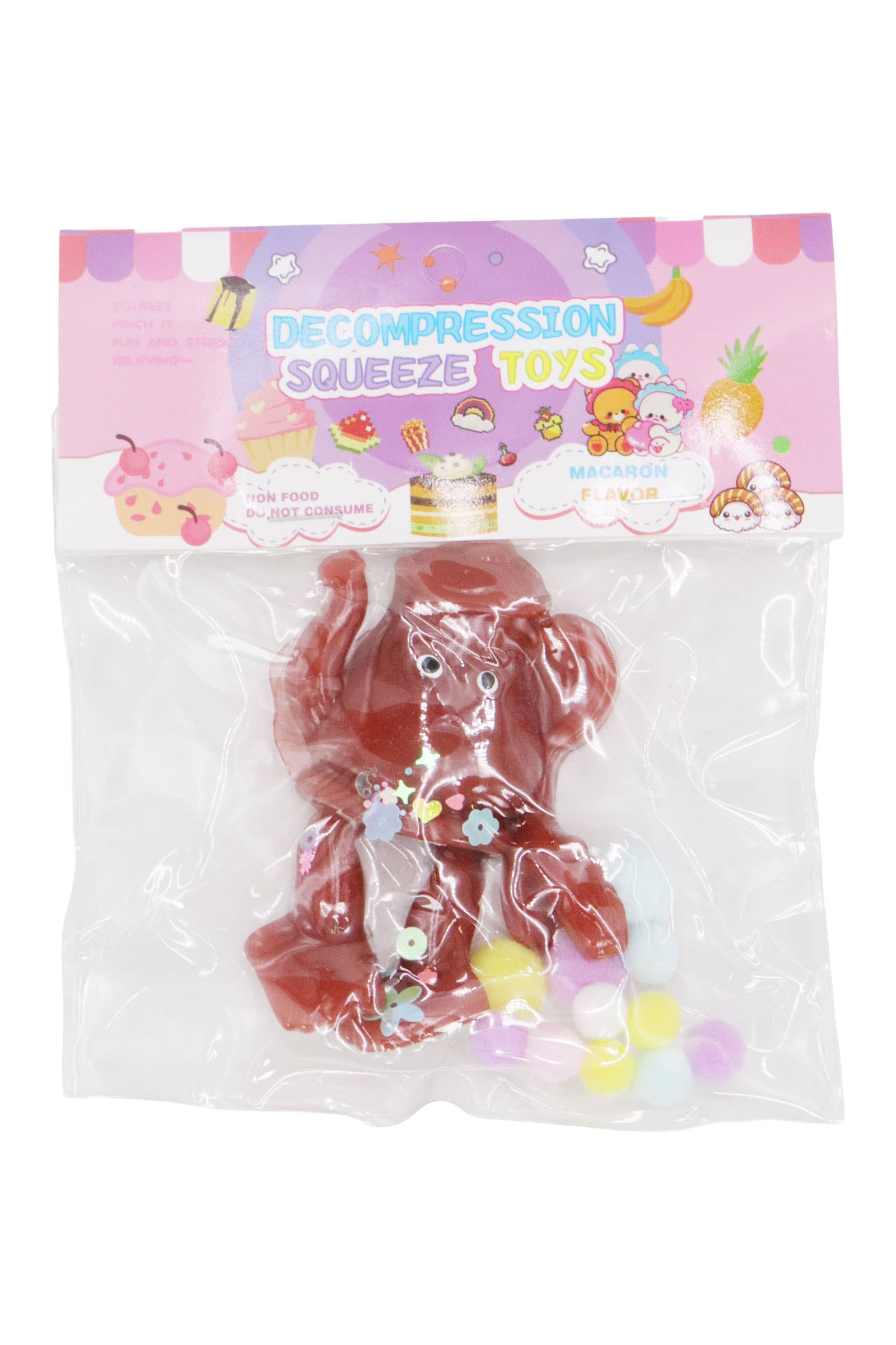 ASSORTED Brain Rot Memes Mochi Pom Pom Squishy Bag - 20 pcs for wholesale on Faire10