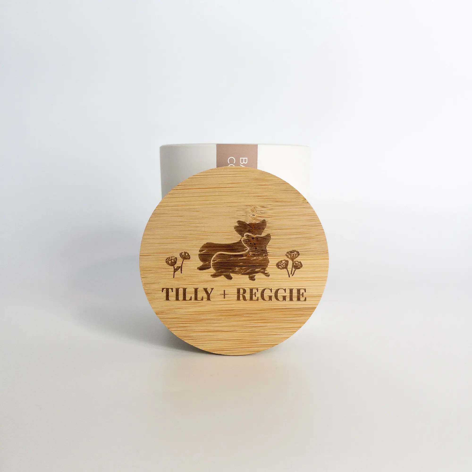 Tilly + Reggie - Wholesale Jar/Filled Candle - Soy Wax Candles | Classic Collection | Bamboo + Coconut1