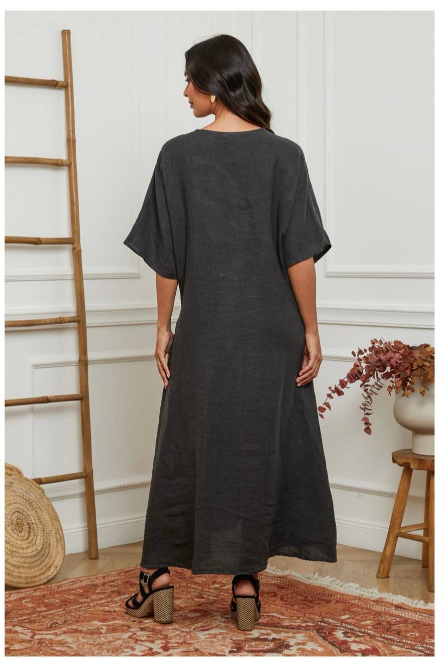 LÉA & LUC - Wholesale Dress - Women's - 100% linen dresses REF. 10304