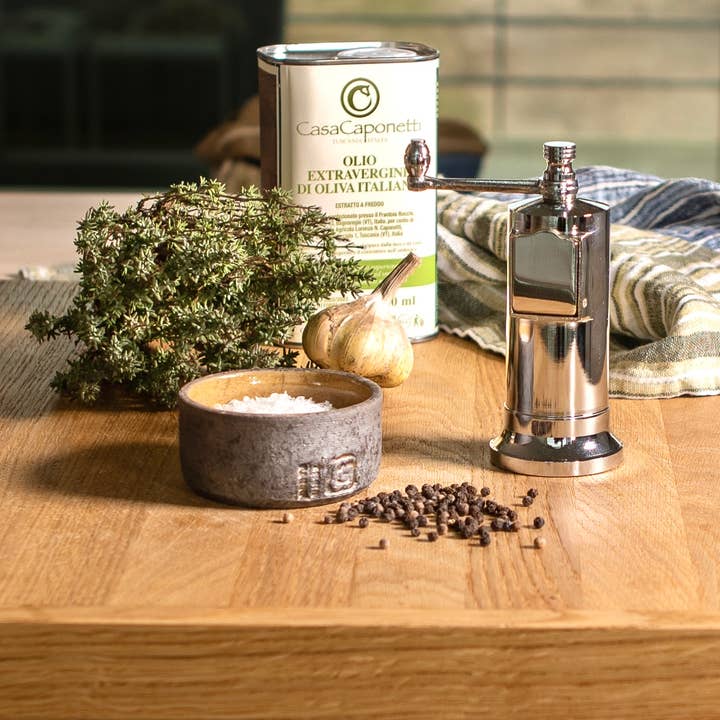 Rune-Jakobsen Design - Wholesale Pepper Mill - The original 'Chefs Mate' - 5.3" polished chrome grinder