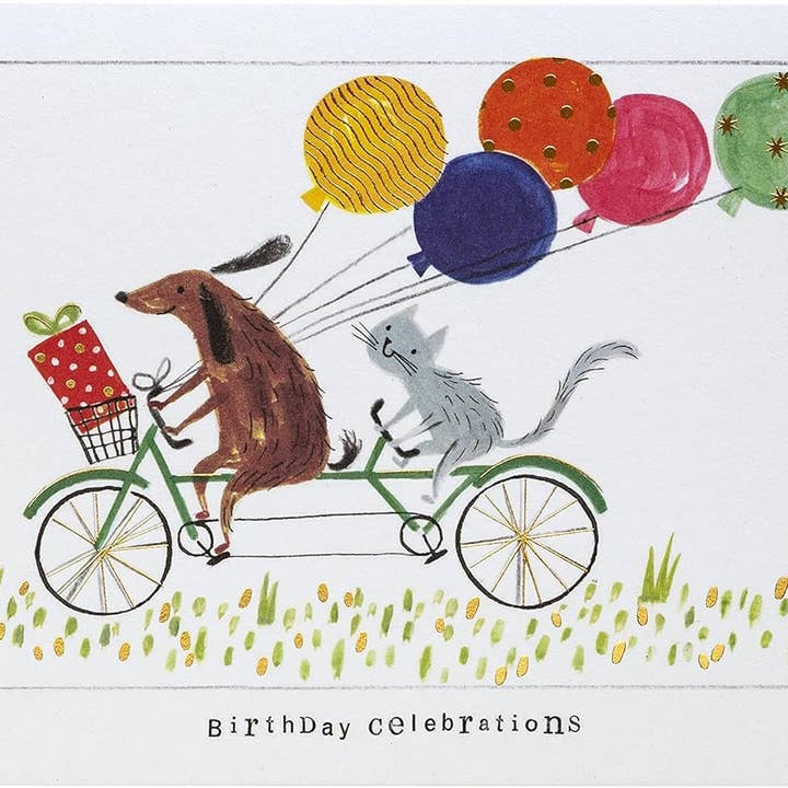 NIQUEA.D - Wholesale Birthday Card - Tandem Bicycle Birthday Card1