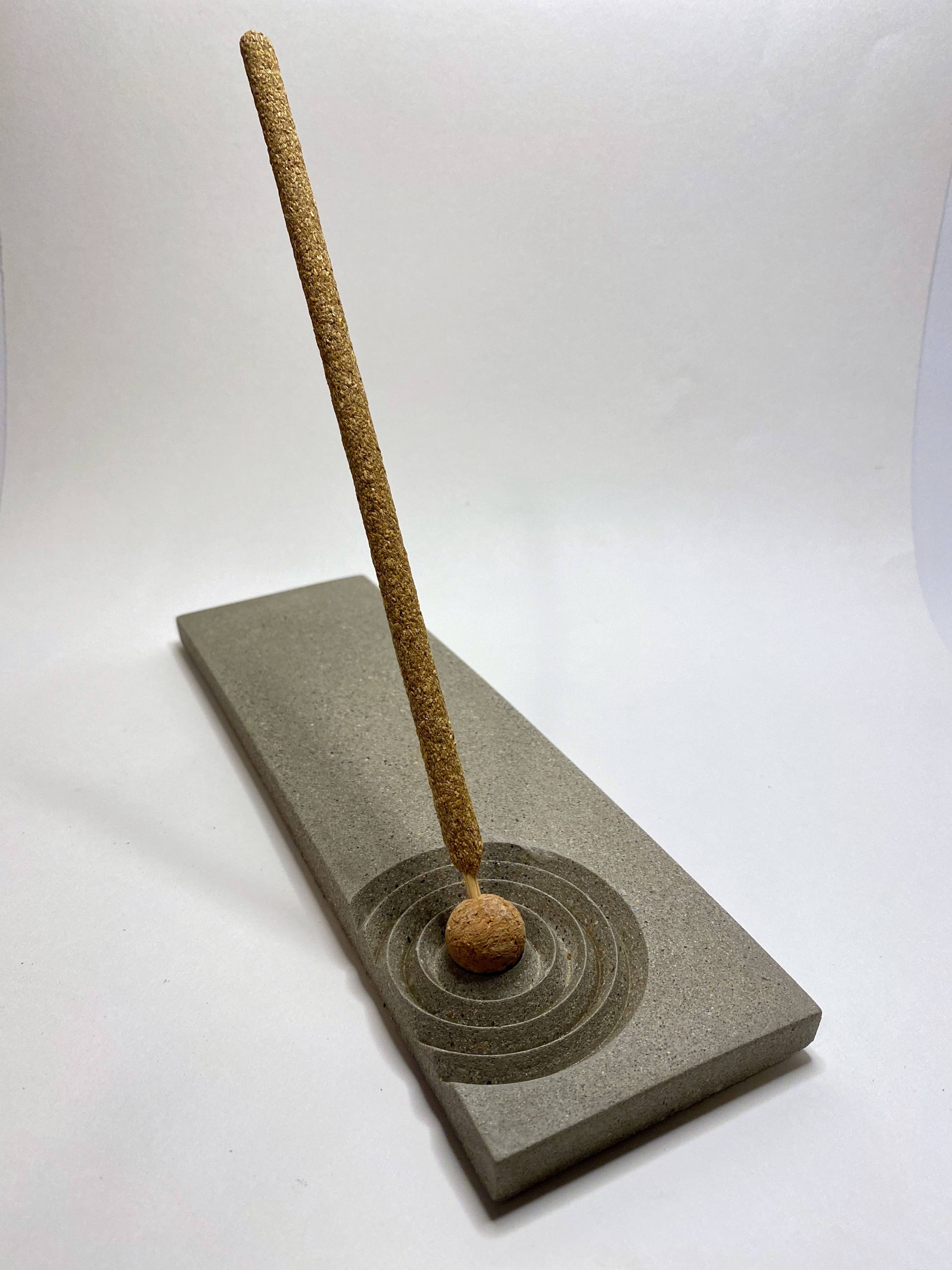 NATURAL BY HAGELSIEB - Wholesale Incense Holder - LONG CONCRETE INCENSE BURNER2